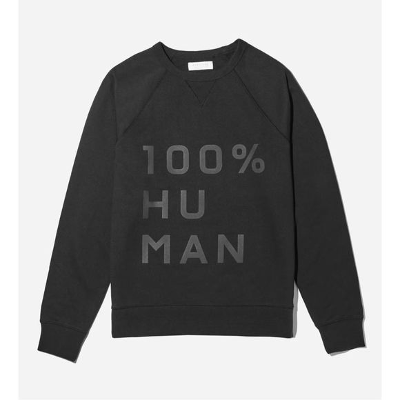 Everlane Tops - Everlane The 100% Human Typography Sweatshirt Black Size S